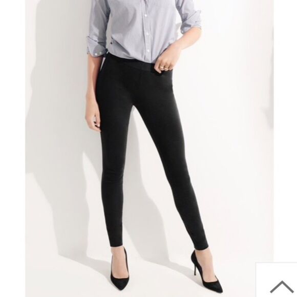 J. Crew Black Pixie Pants Zipper Back Business Casual Womens 6 Regular Classic - Picture 1 of 8